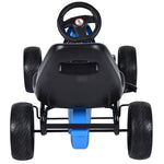 Kids Pedal Go Kart 4-Wheel Pedal-Powered Ride On Car with 2-Position Adjustable Seat