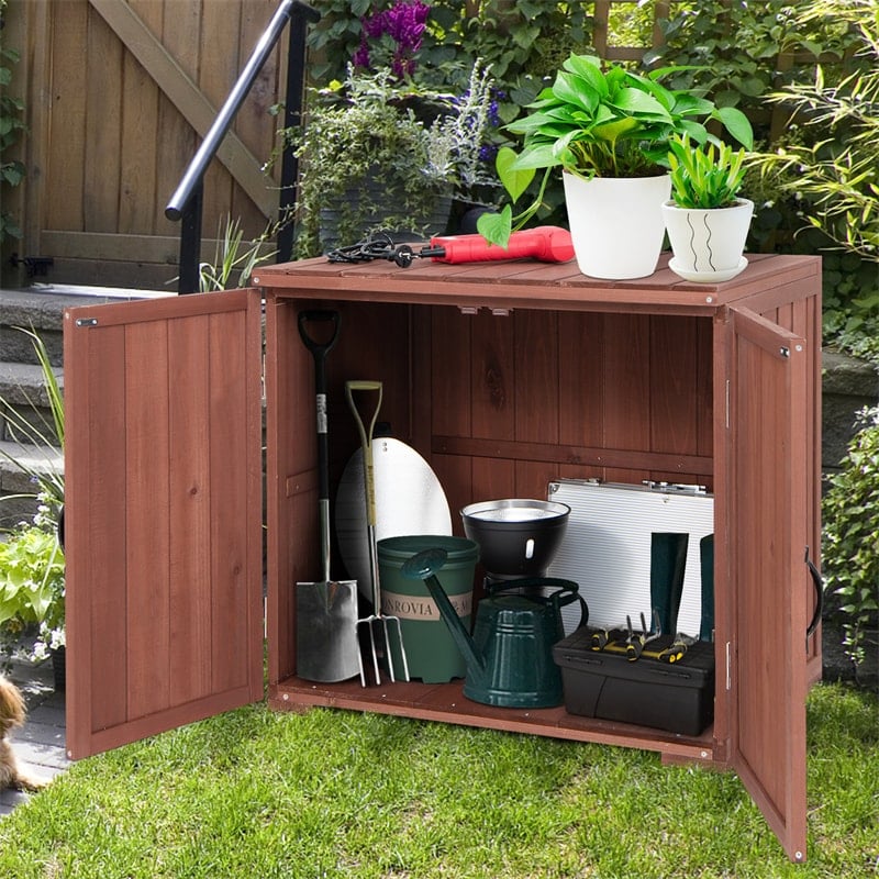 Terrace / shops Deck / Patio Storage Stand. Backyard Storage Stand. Outdoor Storage & Plant Stand. Garden Organizer