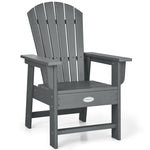 Kids Adirondack Chair, Weather-Resistant HDPE Patio Chair with Ergonomic Backrest, Children Outdoor Chair for Deck Porch Backyard Poolside