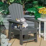 Patio Kids Adirondack Chair Outdoor Chair with Ergonomic Backrest