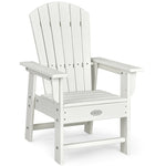 Kids Adirondack Chair, Weather-Resistant HDPE Patio Chair with Ergonomic Backrest, Children Outdoor Chair for Deck Porch Backyard Poolside