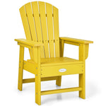 Kids Adirondack Chair, Weather-Resistant HDPE Patio Chair with Ergonomic Backrest, Children Outdoor Chair for Deck Porch Backyard Poolside