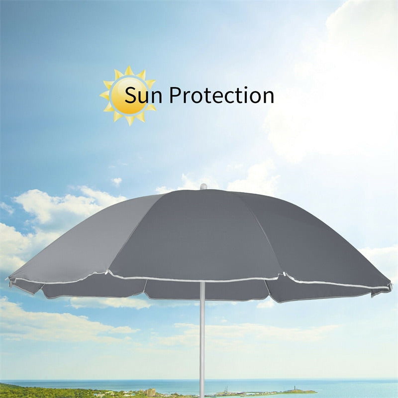 Portable Double Folding Picnic Chair with Umbrella & Mini Table