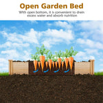 U-Shaped Raised Garden Bed Kit, Wood Raised Planter Box for Vegetables & Flowers, Above Ground Garden Planter for Patio, Backyard, Balcony