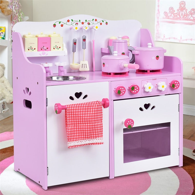 Kids kitchen play set online