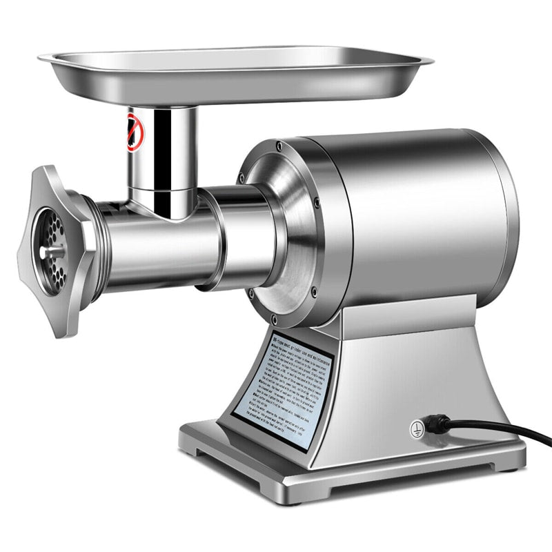 Meat Grinder Sausage Stuffer Electric Heavy Duty Commercial Stainless Steel  Body Cutlery Blade Tray Grinding Plates - Silver - Bed Bath & Beyond -  31415240