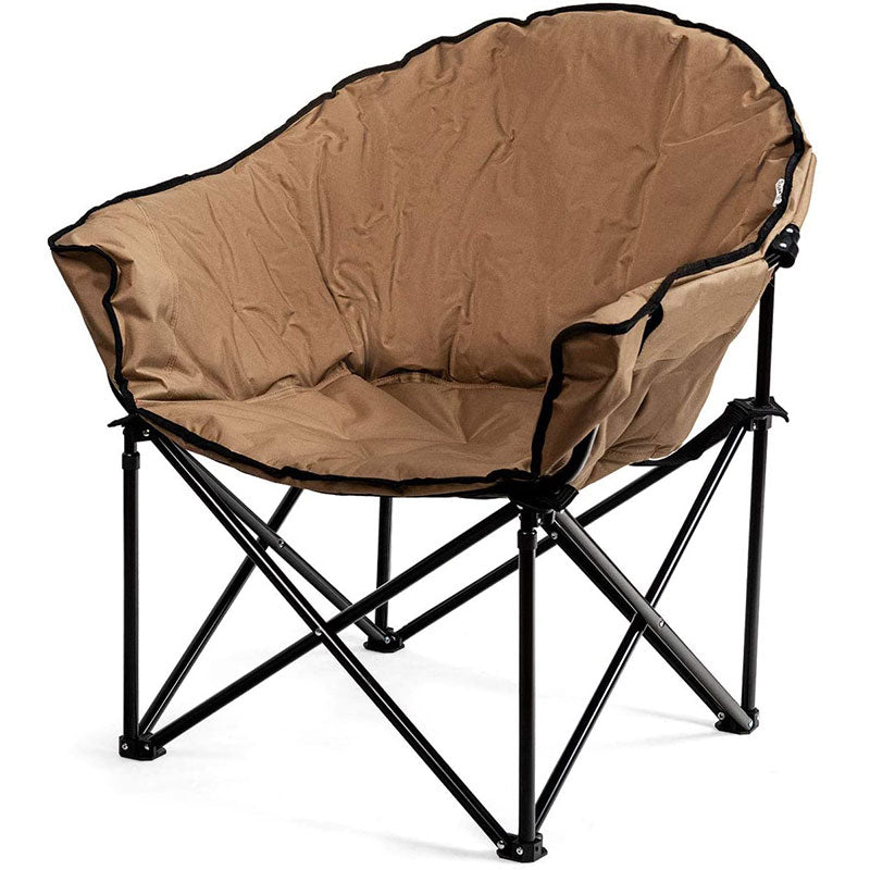 Folding Camping Moon Padded Chair with Carry Bag