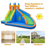 Inflatable Mighty Bounce House Jumper with Water Slide - Bestoutdor