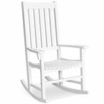 Outdoor Wooden High Back Rocking Chair - Bestoutdor