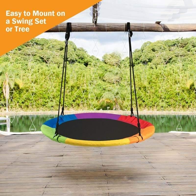 40 Inch Saucer Tree Swing Outdoor Play for Kids - Bestoutdor