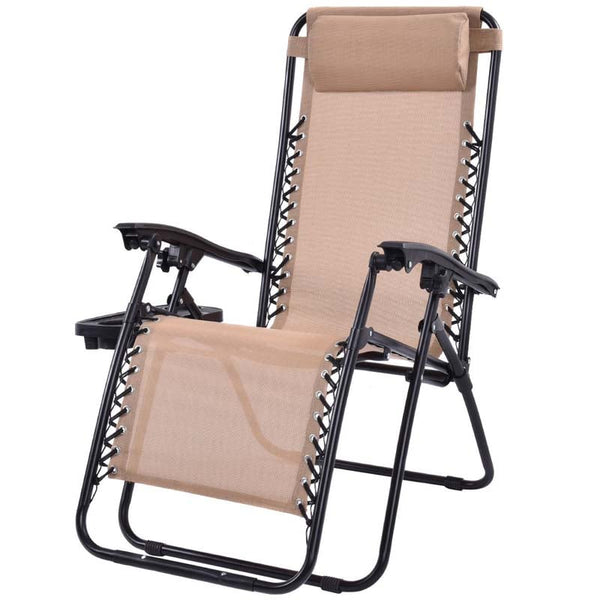 Outdoor Folding Zero Gravity Chair Reclining Patio Chair Lounge Chair